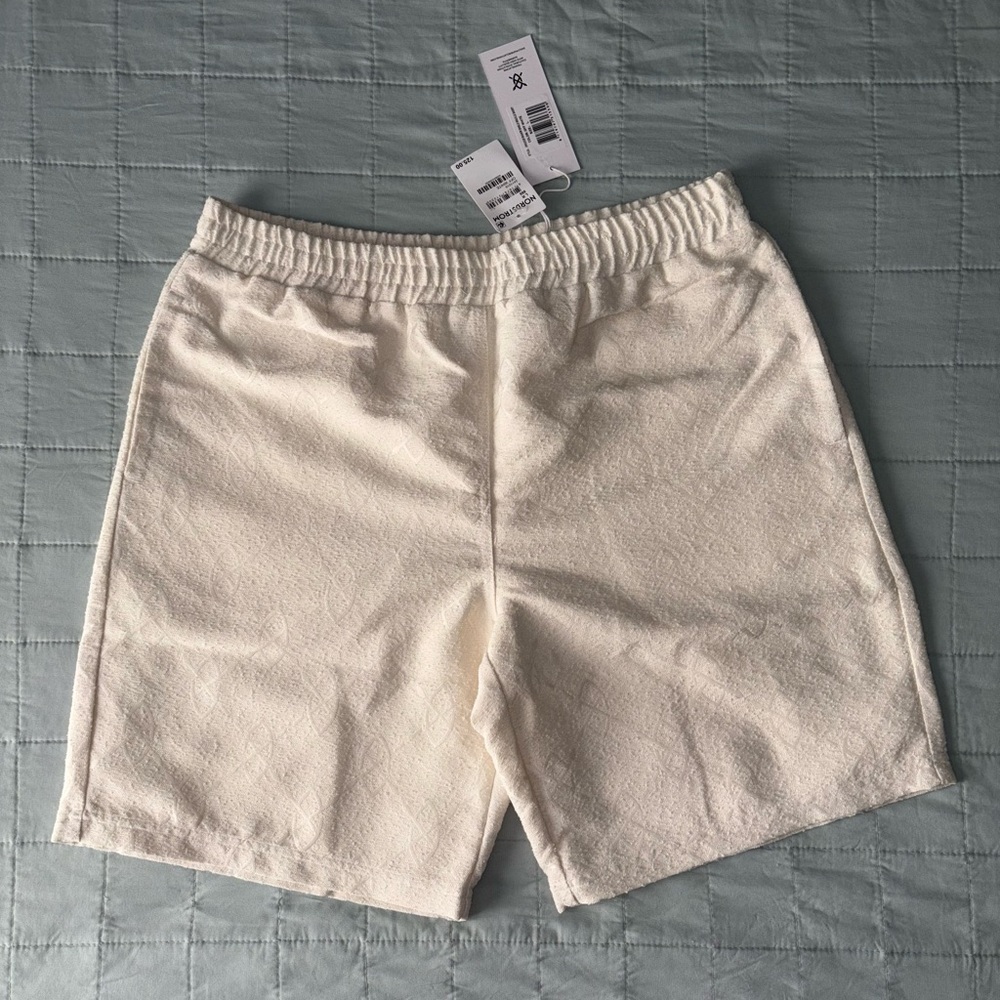 DAILY PAPER Shakir Elastic Waist Bouclé Knit Shorts Sz. Large